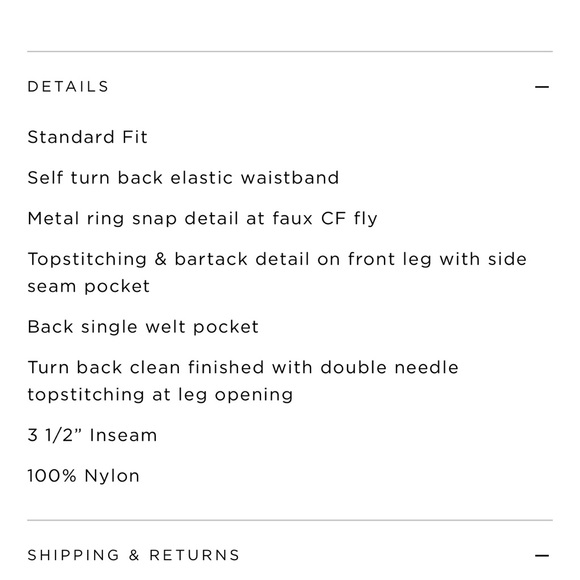 Saturdays New York City Aja Nylon Boxer Short Size M - Picture 5 of 5